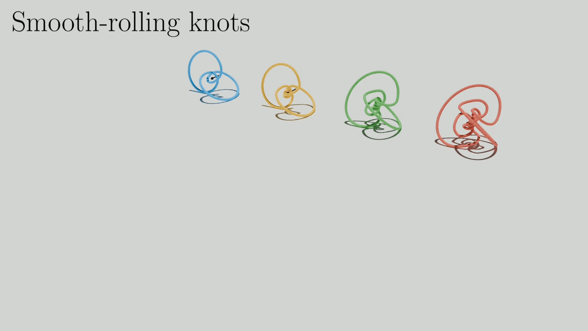 Smooth Rolling Knots